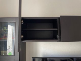 Estanteria con almacenaje y espacio para la TV