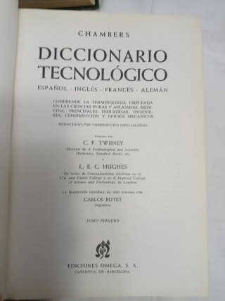 DICCIONARIO TECNOLÓGICO 2 TOMOS