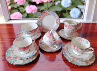 Conjunto té/café Vajilla Royal Albert para 4