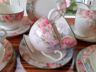 Conjunto té/café Vajilla Royal Albert para 4