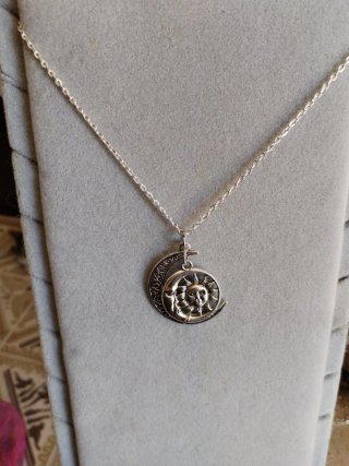 Collana Sole e Luna Argentato