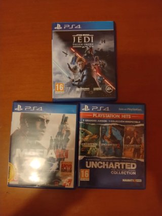 PS4 Star Wars Jedi: Fallen Order + Mafia III + Unc