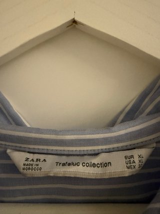 Camisa Rayas Azul y Blanco