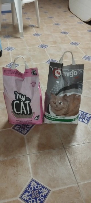 Arenero para gato con pala