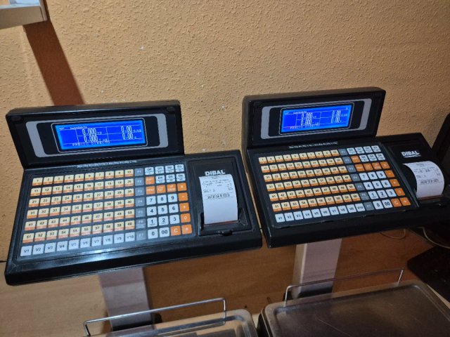 4 Balanzas DIBAL con ticket y pegatinas