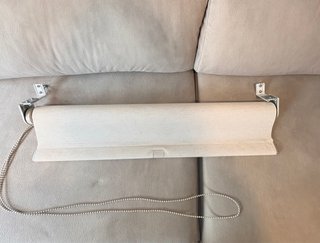 Stores de tela acrílica beige 2,50 x 0,72.