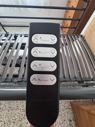 Cama eléctrica elevable madera y metal