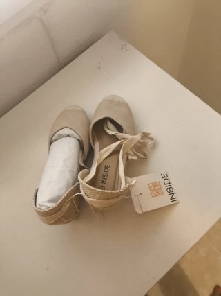 Sandalias Inside Talla 37 Beige