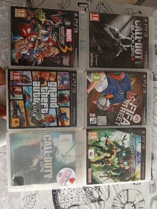 Lote 4 Juegos PS3: Marvel, FIFA, GTA V, Call of Du
