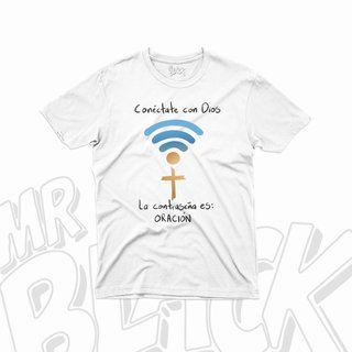 Camiseta Cristiana "Conéctate con Dios"