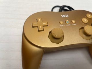 Classic Controller Pro Nintendo Wii Gold Oro Rvl-0