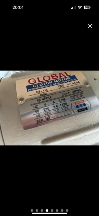 Máquina de coser Global triple arrastre
