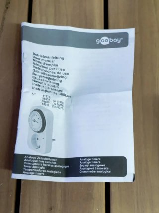 Temporizador Analógico Goobay 24H