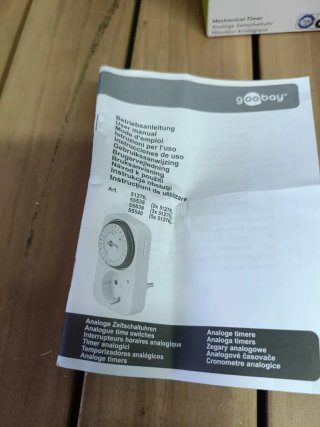 Temporizador Analógico Goobay 24H