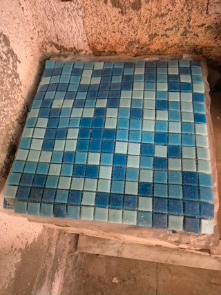 28 m² Gresite azul mix para piscina o baño