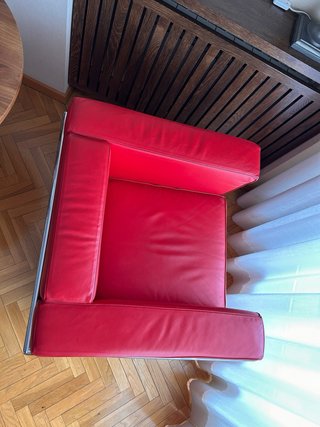Butaca Le Corbusier LC2 Piel Roja