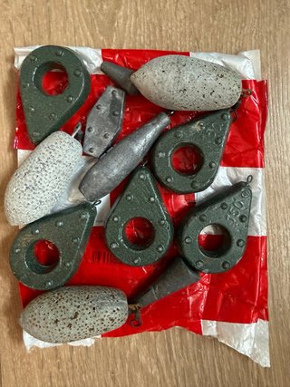 Lotes de plomos de pesca