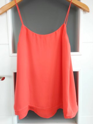 Mango Talla XS/S - Top gasa coral doble capa