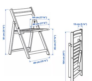 Silla de madera plegable