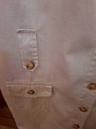 Vestido safari beige mujer