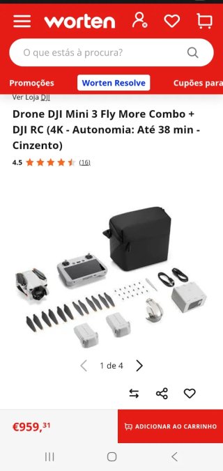 DJI Mini 3 Fly Combo Drone