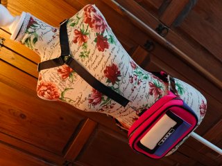 Riñonera Zara Azul y Rosa