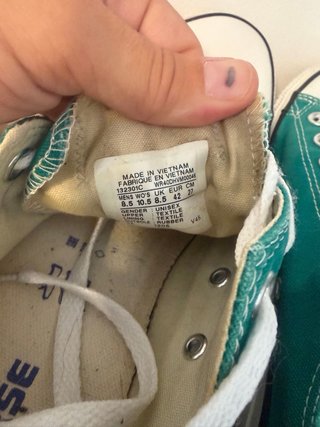 Converse All Star Talla 42 Verde Azulado