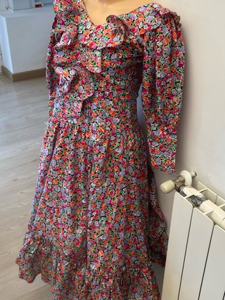 340 Traje Sevillana Talla 38 Floral