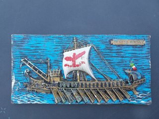 Bassorilievo Trireme Romana Gesso
