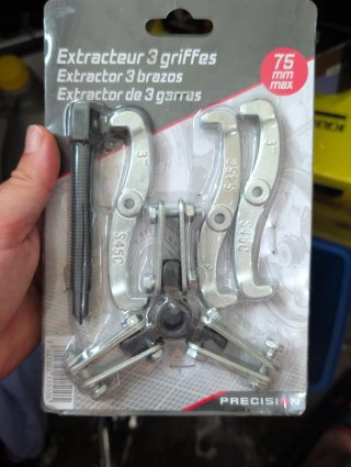 Extractor 3 garras 75mm max