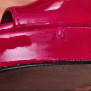 Scarpe rosse vernice tacco tg 36