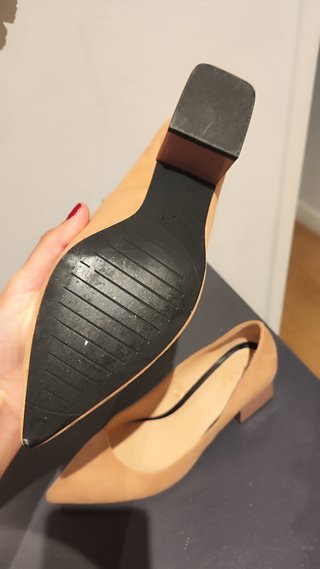 Zapatos Zara Talla 41 Color Nude