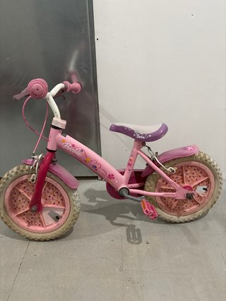 Bicicleta Barbie rosa niña