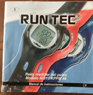 Pulsómetro Run Tec Azul