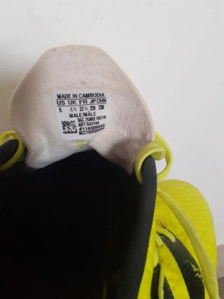 Scarpette Adidas Calcio Giallo/Nero Taglia 37