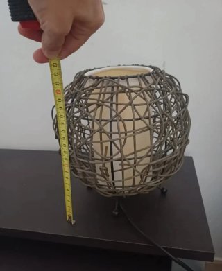 Pack 3 Lámparas Ratán/Mimbre + 2 Mesitas