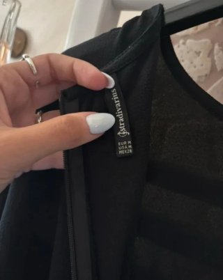 Tutina Corta Stradivarius Nera TG M