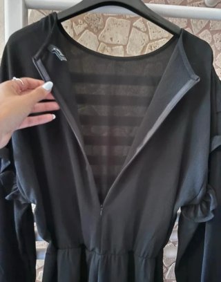 Tutina Corta Stradivarius Nera TG M