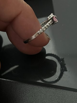Anillo Pandora Lazo Rosa y Circonitas