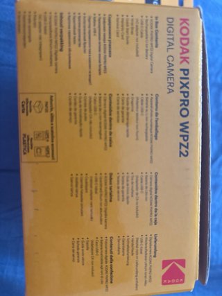 Cámara Kodak PIXPRO WPZ2+ tarjeta de 32GB blanca