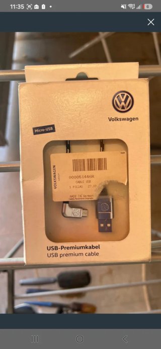 Cable Volkswagen Micro USB Original