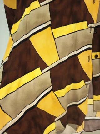Camisa estampada geométrica