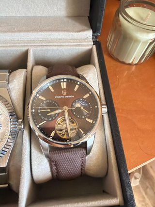 Reloj Pagani Design Marrón y Plateado