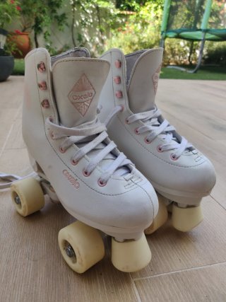 Patines Oxelo Quad 100 Blancos Talla 35