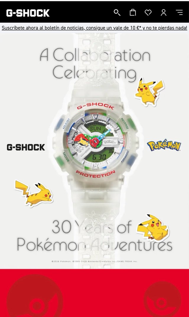 Casio G-Shock x Pokémon