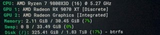 AMD Ryzen 7 9800X3D / 32GB / 2TB SSD / RX 9070 XT