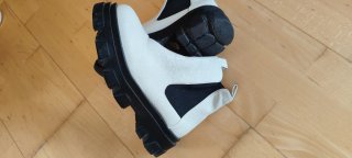 Botines Chelsea Blanco