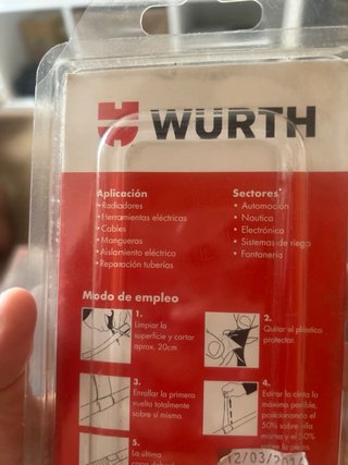Cinta de Silicona Wurth Autovulcanizante