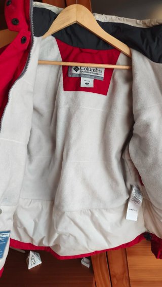 Chaqueta Columbia Roja Impermeable