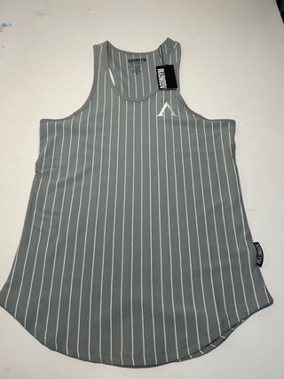 Camiseta Agongym Rayas Grises Talla M